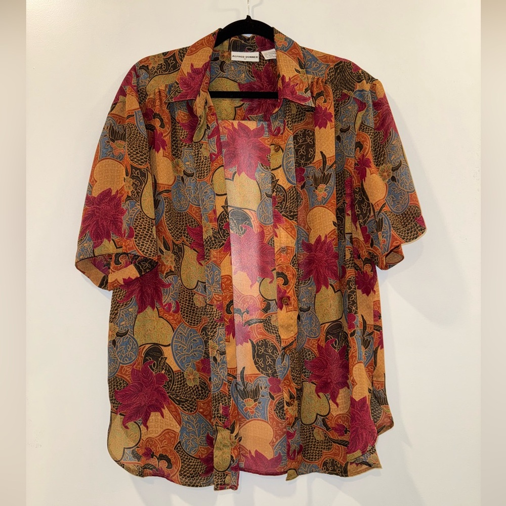 Alfred Dunner Multicolor Floral Shirt